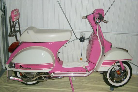 modifikasi vespa pink