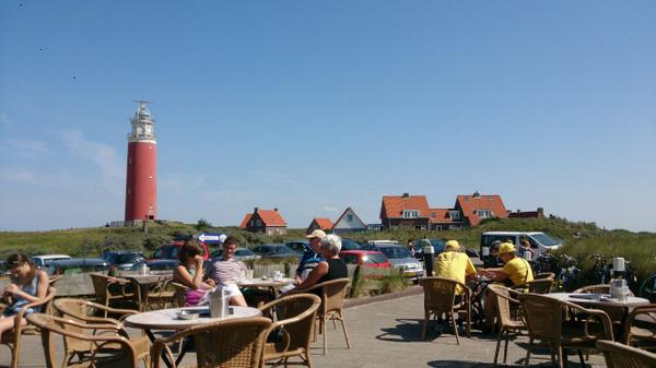 De laatste dag alweer,  hier vanaf het vuurtoren restaurant in de Cocksdorp.