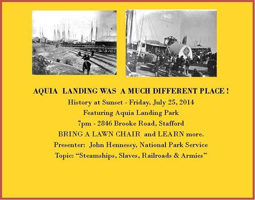 NNVHS's tweet image. History at Sunset - Friday, July 25th at 7 p.m.
Presenter - John Hennessy
2846 Brook Road, Stafford, VA