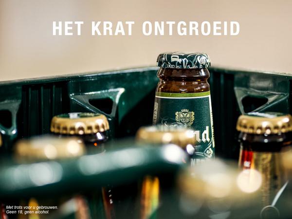 Brandliefhebbers opgelet; de nieuwe fles past niet meer bij en in het oude krat.