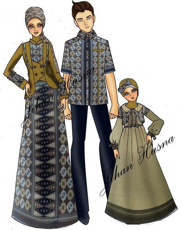 Terkeren 16 Gambar Sketsa  Desain Baju  Gamis