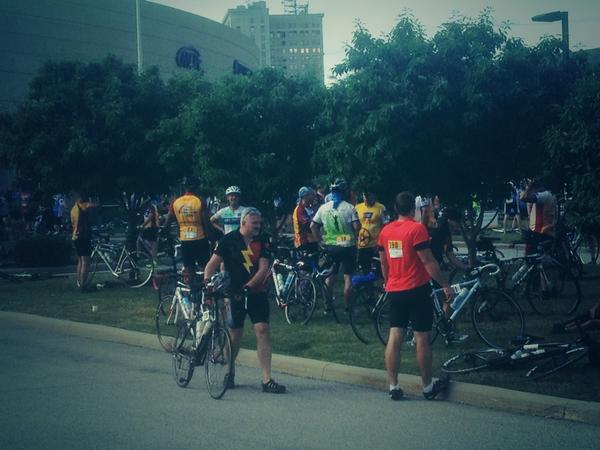 MCPCinc's tweet image. It&apos;s beautifully organized bedlam at the start of the @panohiohoperide !