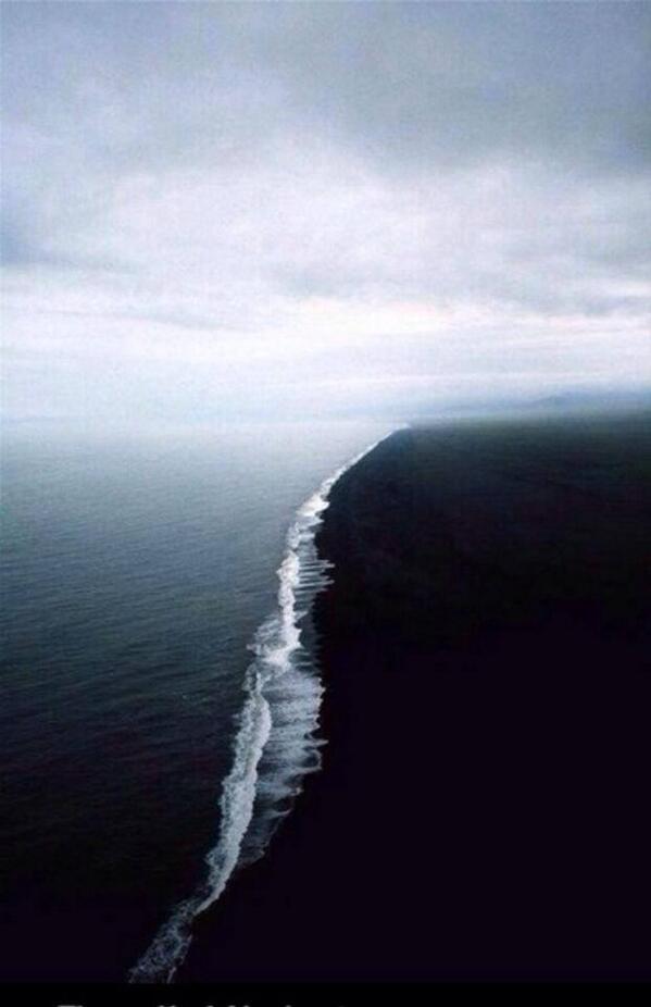 The gulf of Alaska. Two oceans combine but do not mix