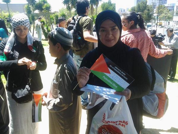 En #ParqueArbolito, colectivos por organizaciones sociales se movilizan por #PalestinaLibre