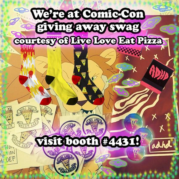 FOXADHD's tweet photo. You have lots of chances to win #swag at #ComicCon14 courtesy of @LLEPapparel! Visit booth #4431 for details! #SDCC http://t.co/TS3DQQuyqt