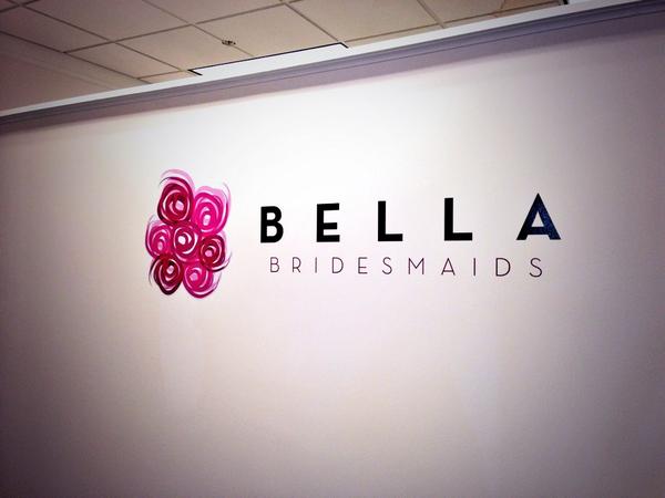 BellaCLE's tweet photo. Our fab new wall logo is up!!!! We ❤️ Bella Bridesmaids. #bellalove http://t.co/MW9gqmbpPV