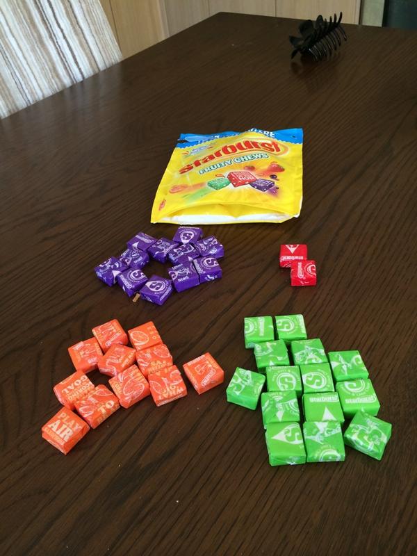 Banterman_'s tweet photo. @Starburst I can't express the levels of displeasure at the distribution of strawberry flavour in my packet.. :( http://t.co/C1QgHz6cZ6