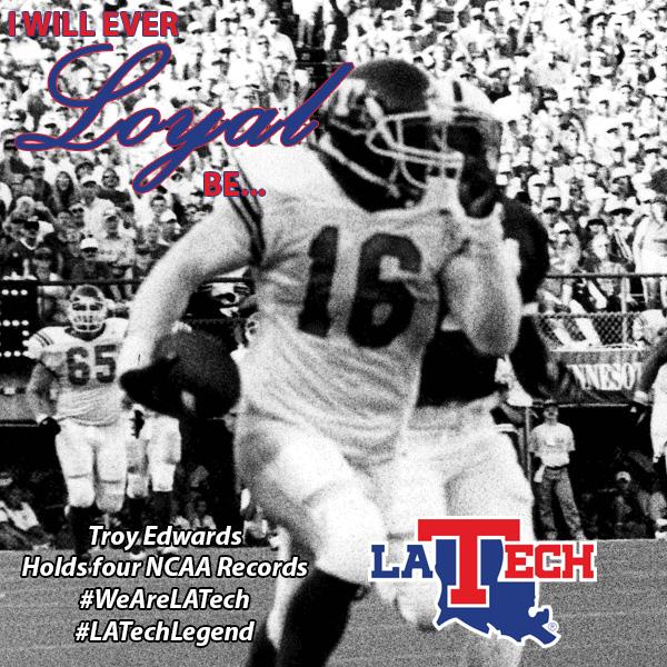 LA Tech Football 🏈 on Twitter "TBT LATechLegend Troy Edwards' NCAA record 405 receiving yards