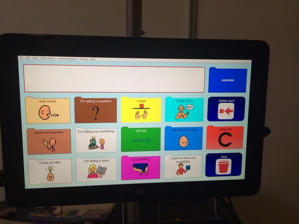 ThinkSmartbox's tweet photo. Just had a great demo from Gayle Porter about #podd at #ISAAC2014 amazing resource for @TheGrid2 http://t.co/k3IYV3YE6f
