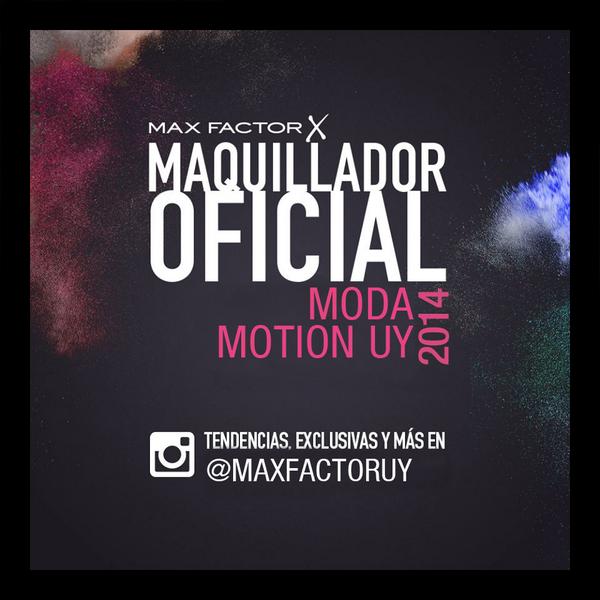 Maxfactoruy's tweet photo. ¡@ModaMotionUy es hoy! El #MakeUp estará a cargo de @JorgeLentino y el equipo de maquilladores de @MaxFactoruy. http://t.co/mP0R4J5IfO