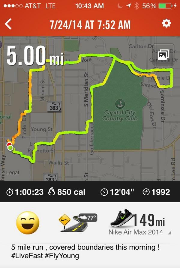 GoodLifeBoss's tweet image. @nikeprotraining Set out to do 3 and ended up doing 5 . #HyperStrong #FlyYoung