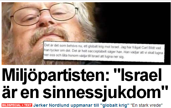 MXCartoons's tweet photo. Miljöpartisten: "Israel är en sinnessjukdom" - uppmanar till "globalt krig" mot landet http://t.co/WiPMZXFU8C #svpol http://t.co/Cis1O6uaem