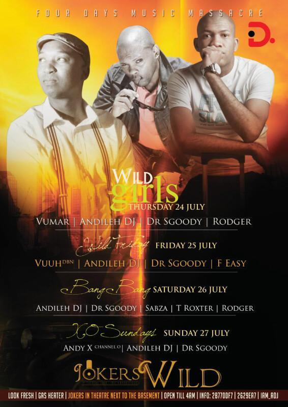 _itsadj's tweet photo. @JokersWildPmb #WeekendPassport • 2nyt w/ @VUMAR • FRI25 w/ @DjVuuh • SAT26 Local Roxters • SUN27 w/ @DJANDYX• http://t.co/4zTKbMMsYu