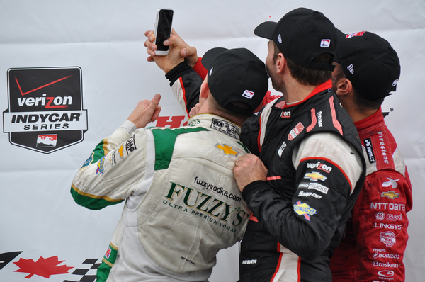 ontario_indy's tweet photo. This podium selfie was one of our fave moments this weekend! Tweet us pictures of YOUR fave @IndyCar #2inTO moments! http://t.co/Xw5Vl8LFbe