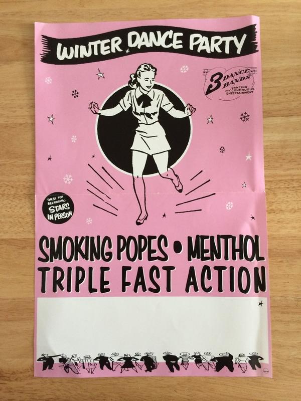tankboy's tweet photo. Found this concert poster while cleaning. Wow. #tbt #throwbackthursday #SmokingPopes #Menthol #TripleFastAction http://t.co/arX35yGdLK