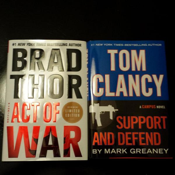 byufan007's tweet image. Today is a great day.Got these in the mail today. Can't wait to read them.#ActOfWar #SupportAndDefend