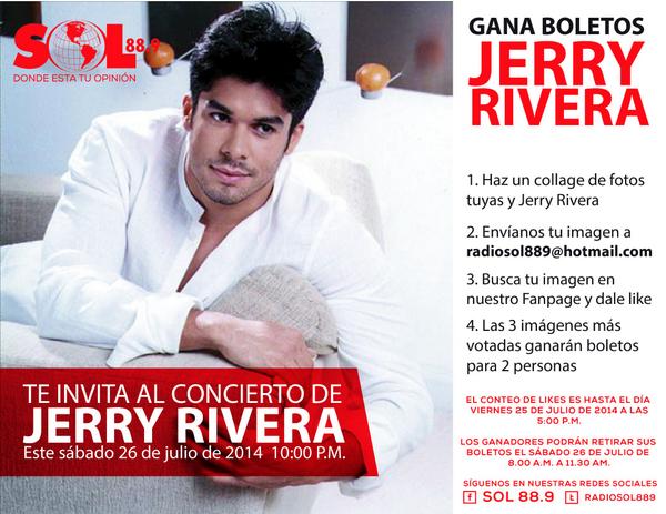 plustv35's tweet photo. ¿Quieres boletos para el concierto de Jerry Rivera? ¡Esta es tu oportunidad! http://t.co/og5x16NrOH