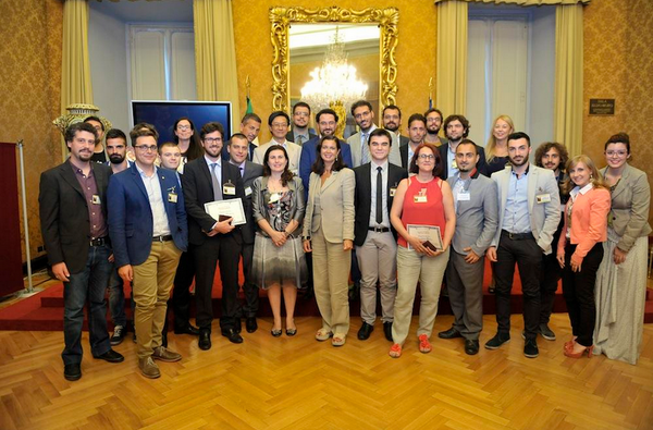 lauraboldrini's tweet photo. A premiazione #Hackathon #Code4Italy @Montecitorio Grande esercizio di partecipazione e trasparenza. E' solo il primo http://t.co/zahaWxcp76