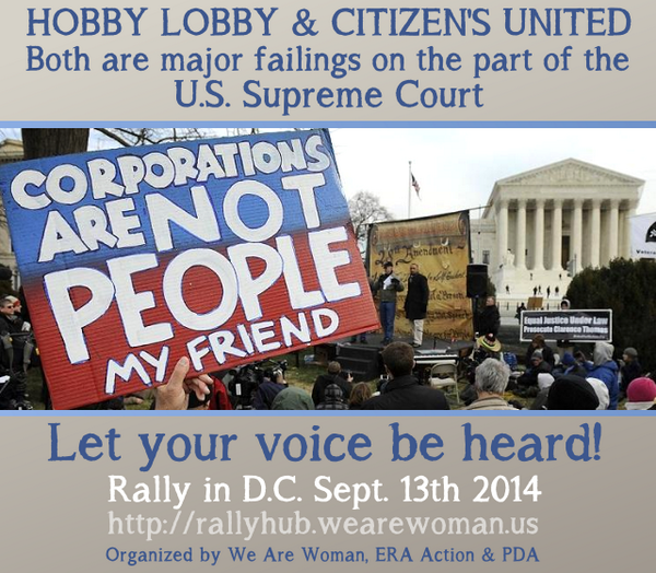 womensmediacntr's tweet image. RT @TheWomensWatch: Corporations are people, but women aren't treated as equals! Join us in DC #Rally4Equality2014