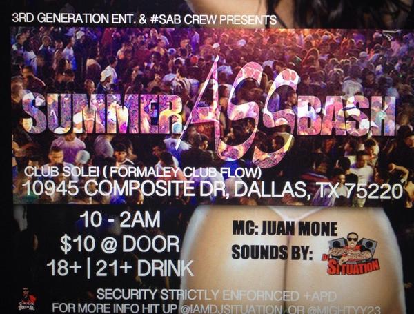 Markus_GLP's tweet photo. Ladies $7 fellas $10 #SummerAssBash tonight http://t.co/7nHwTK2F6B"