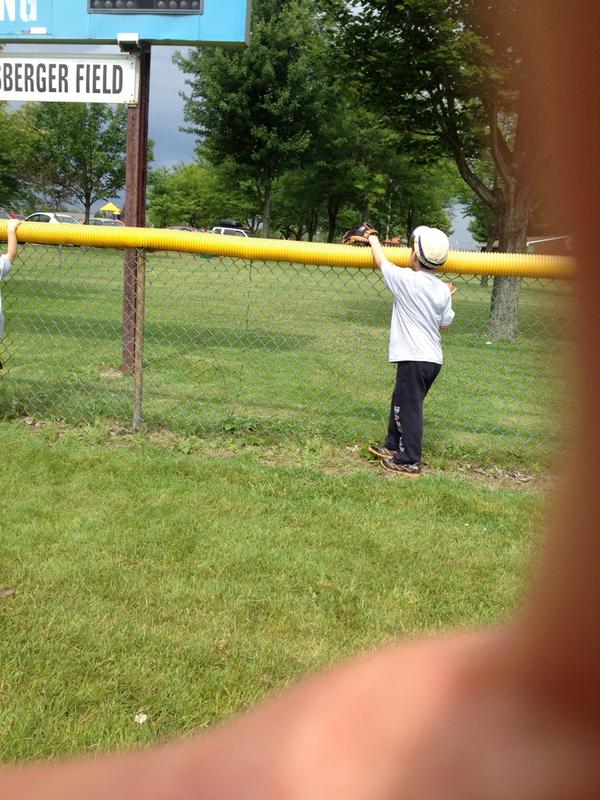 #tbt to when the Moon's were eating the fence at baseball camp #ClassicCampers