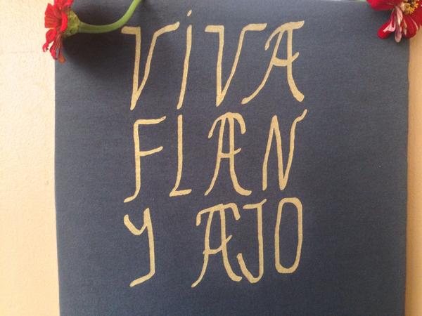 FlanYAjo's tweet photo. Flan y ajo Tshirts by muffy brandt! http://t.co/CC8kIkay5N
