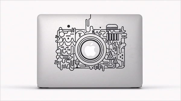 AdFreak's tweet photo. Internet hero hunts down all 74 stickers from Apple's new ad: http://t.co/NP3qvI4cHV http://t.co/JB8cYHKFWa