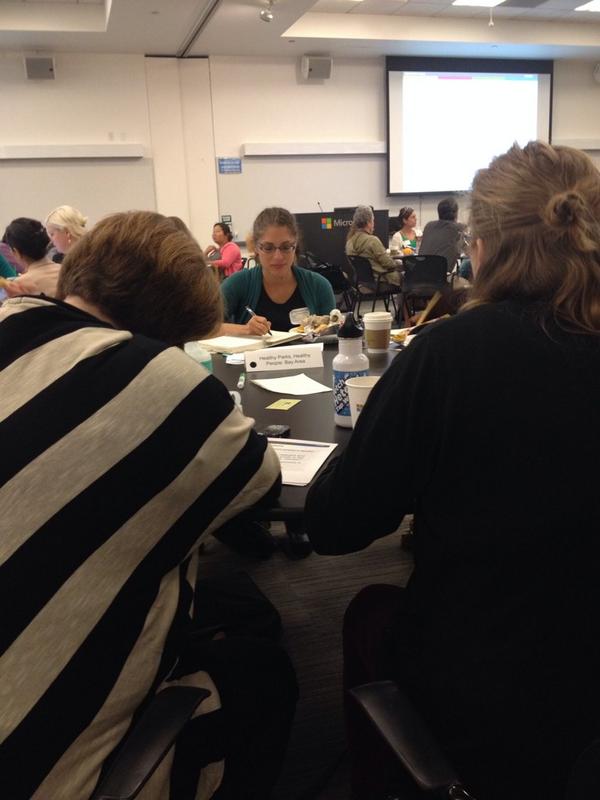 TogetherBayArea's tweet image. The #hphpbayarea team talking what will happen in 2025 bc of their work. #changescale @InstituteatGG