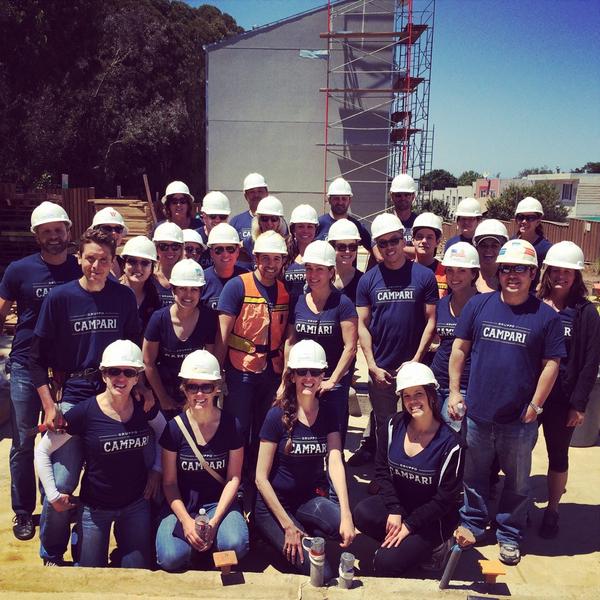CampariAmerica's tweet image. The @CampariAmerica team busy building houses for @HabitatGSF Feels great to give back. #CampariCares