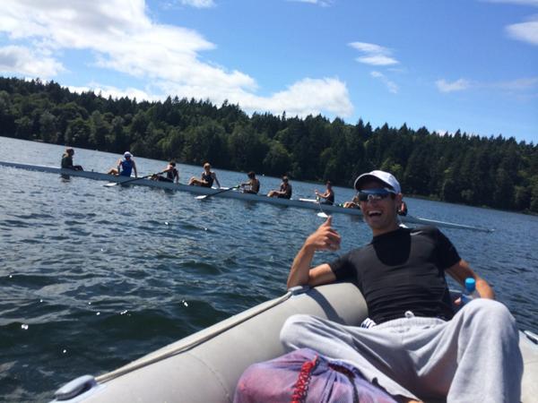 Adam_Donny's tweet photo. Out with @patk117 watching our Jr. B brothers take on the Jr.A men's Henley group @vcrcjrrow @VikesRow #BoatRace http://t.co/Vo3AGwav4Q
