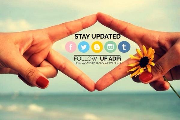 Follow UF ADPi to see what we're up to this summer. 💎 adpiuf.tumblr.com - adpiuf.blogspot.com