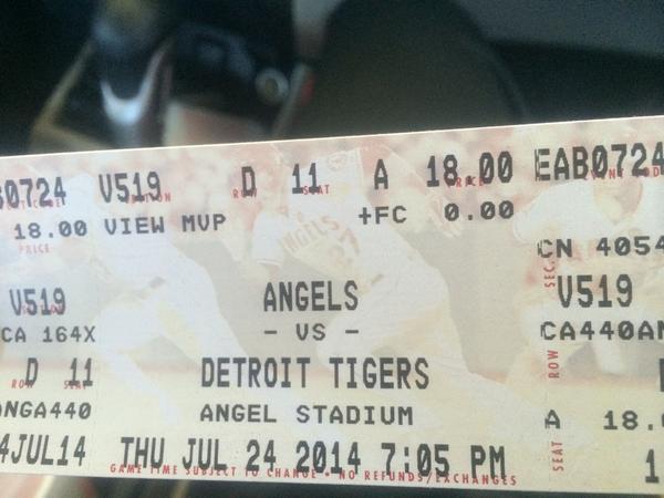 BPozdol23's tweet image. Going to the Angels vs Tigers game tonight in Anaheim!! #playoffpreview #mlb #tigers #angels #MLB