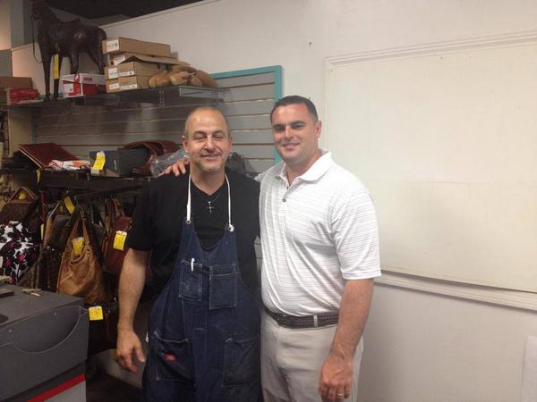 AdamforStateRep's tweet image. Going door to door has been putting a toll on my shoes, so today I stopped by the Cobbler's Bench in Centerville