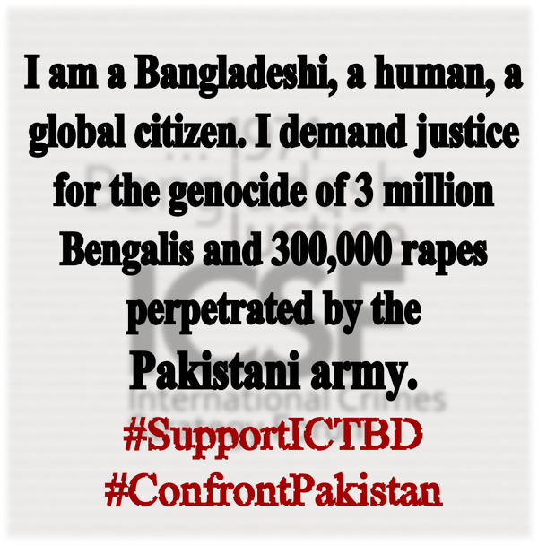 Projonmo13's tweet photo. Justice for the genocide of 3M Bengalis &amp; 300K rapes perpetrated by Pak army #SupportICTBD #ConfrontPakistan http://t.co/UproUgXEy0 #Shahbag