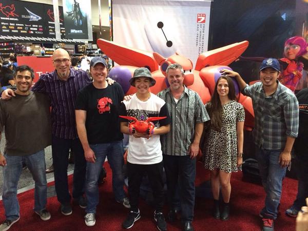 DisneyAnimation's tweet image. Take a look at filmmakers and fans joining together to celebrate #BigHero6 today at #SDCC