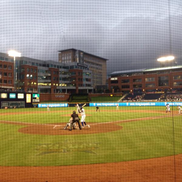 Go Bulls! 4 rows behind home plate!! #DurhamBulls