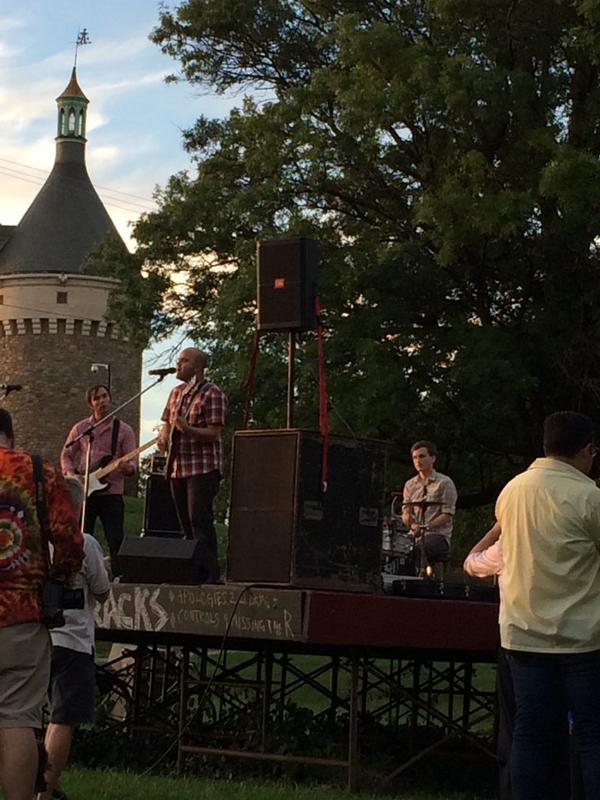 Watching the effects at fort Reno. Super rad.