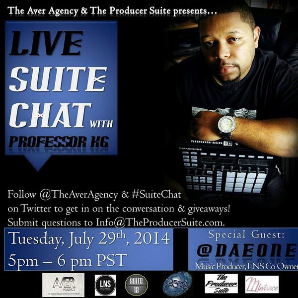 lns_ent's tweet photo. Here’s your chance to ask @DAEONE his production secrets #SUITELIVE w/ @MazeratiKG and @TheAverAgency http://t.co/8mbMb5xRmo