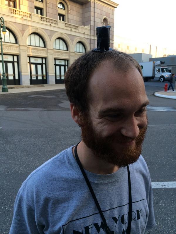 thejongraham's tweet image. Kevin in his top hat.