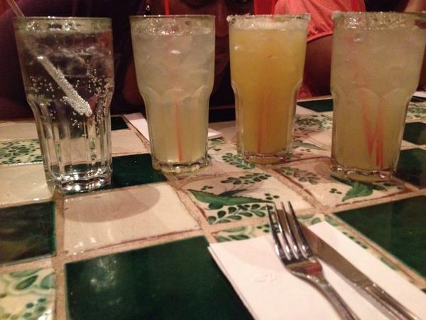 yoitssaro's tweet image. the cuffeys go to a Mexican restaurant to celebrate national tequila day. 3 margaritas, 1 sprite #under21problems