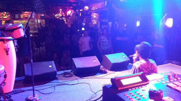 indyground's tweet photo. If u look in the crowd, two girls are meditating with @domchronicles @comomojos #atomstour http://t.co/T8RZ2mtFjz