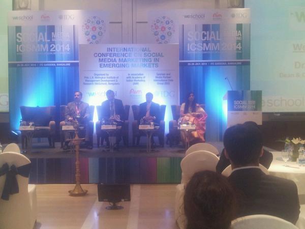prishita_3's tweet photo. #International Conference on Social Media Marketing by We School today and tomorrow at ITC Gardenia,Bangalore... http://t.co/6Fnu7u18DZ