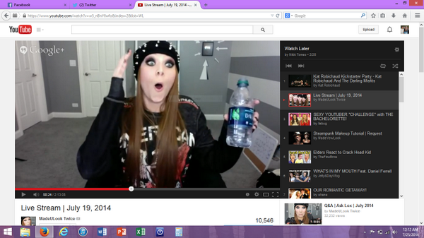 SongbirdS1lly's tweet photo. YouTube chose a great point to start buffering haha love you @MadeULookbyLex! <3 #beautifulineverysingleway http://t.co/bz5a1pfEIq
