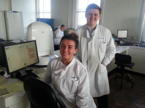AllSaintScience's tweet photo. Year 12 STEM Career Academy internship pupils at MAST Laboratories#science in action http://t.co/RbeAGic645