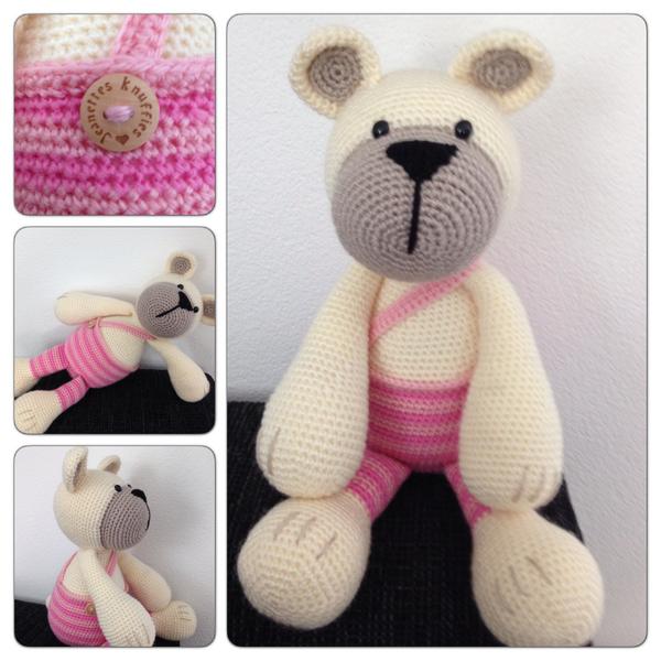 Jeanettes Knuffies: Beer Brenda in suikerspin roze... jeanettesknuffies.blogspot.com/2014/07/beer-b…