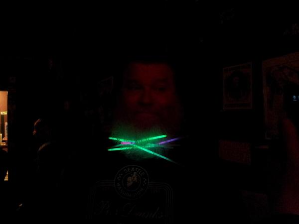 csjaction's tweet image. Brian Foss getting decorated during Warning Danger at the 2 Bit