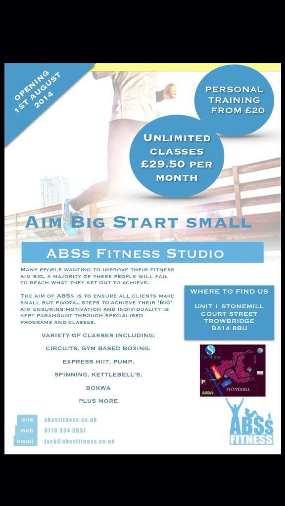 abssfitness's tweet image. One Week Today...

Are You Ready...

ABSs Fitness Studio is waiting for YOU... 

#ABSs #Studio #fitness #Trowbridge