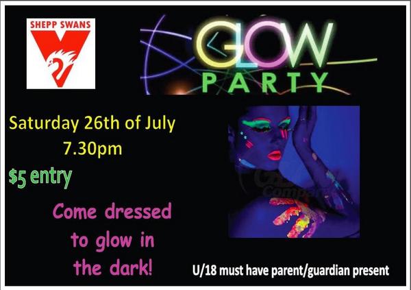 WB Hunter Pavilion looks spectacular for tomorrow nights big Glow Party. #glowslushies #glowparty