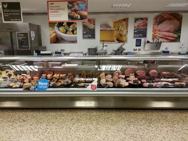 MiltonCheckouts's tweet photo. Come on Friday... Let's 'ave you! Meat ala Christine, Deli ala Rob and Fish ala Nick (@TescoMilton @TescostaffUK) http://t.co/sKWIwk0gbw