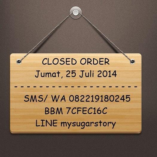Soreeee, Kak ^^ Hari ini bakal closed order yaa. Yuk, yg belum order, segeraaa hubungi kami via SMS/ WA/ BBM/ LINE ;)